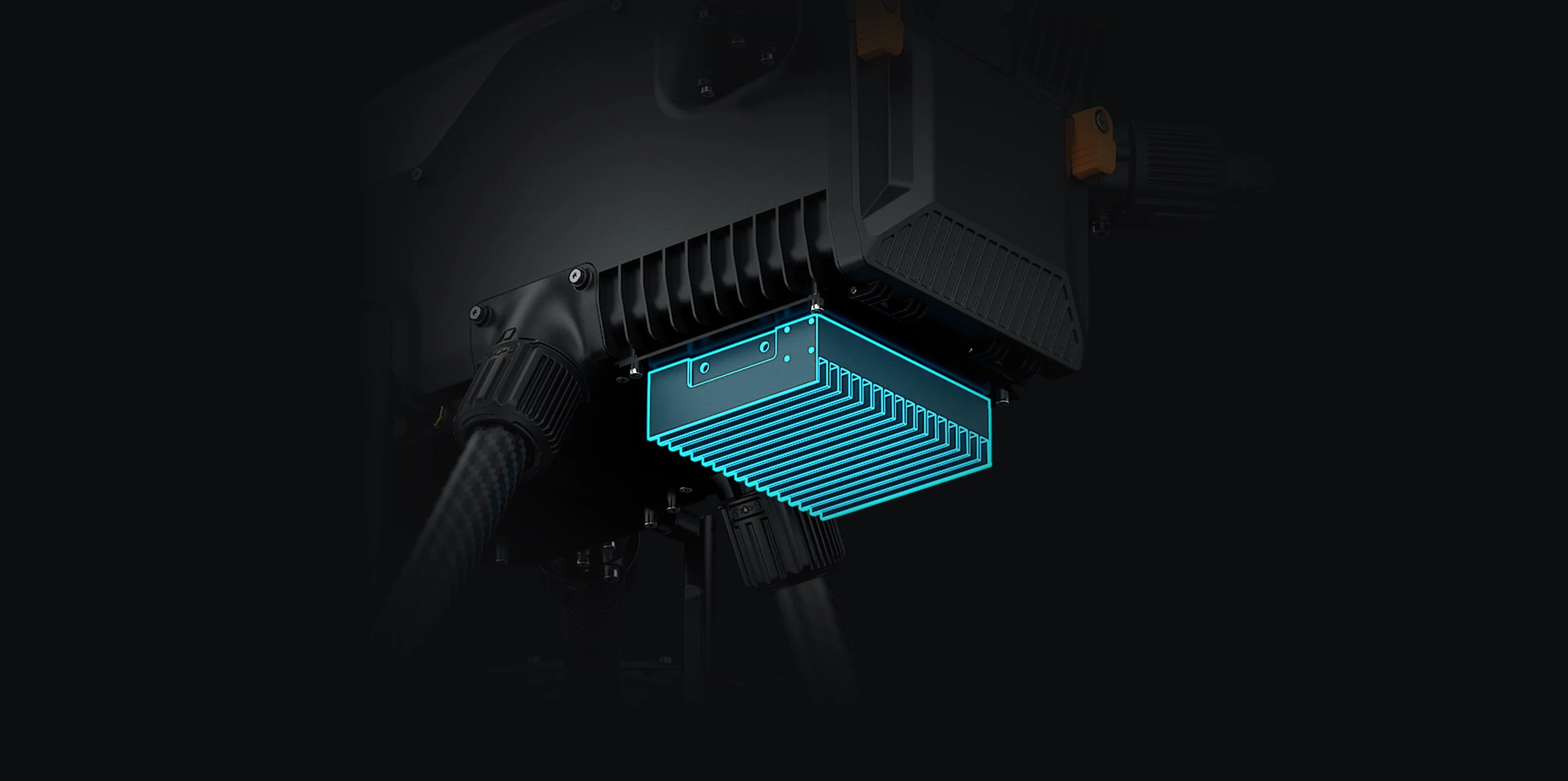 X950 Industrial Drone Platform X950 rear payload mount