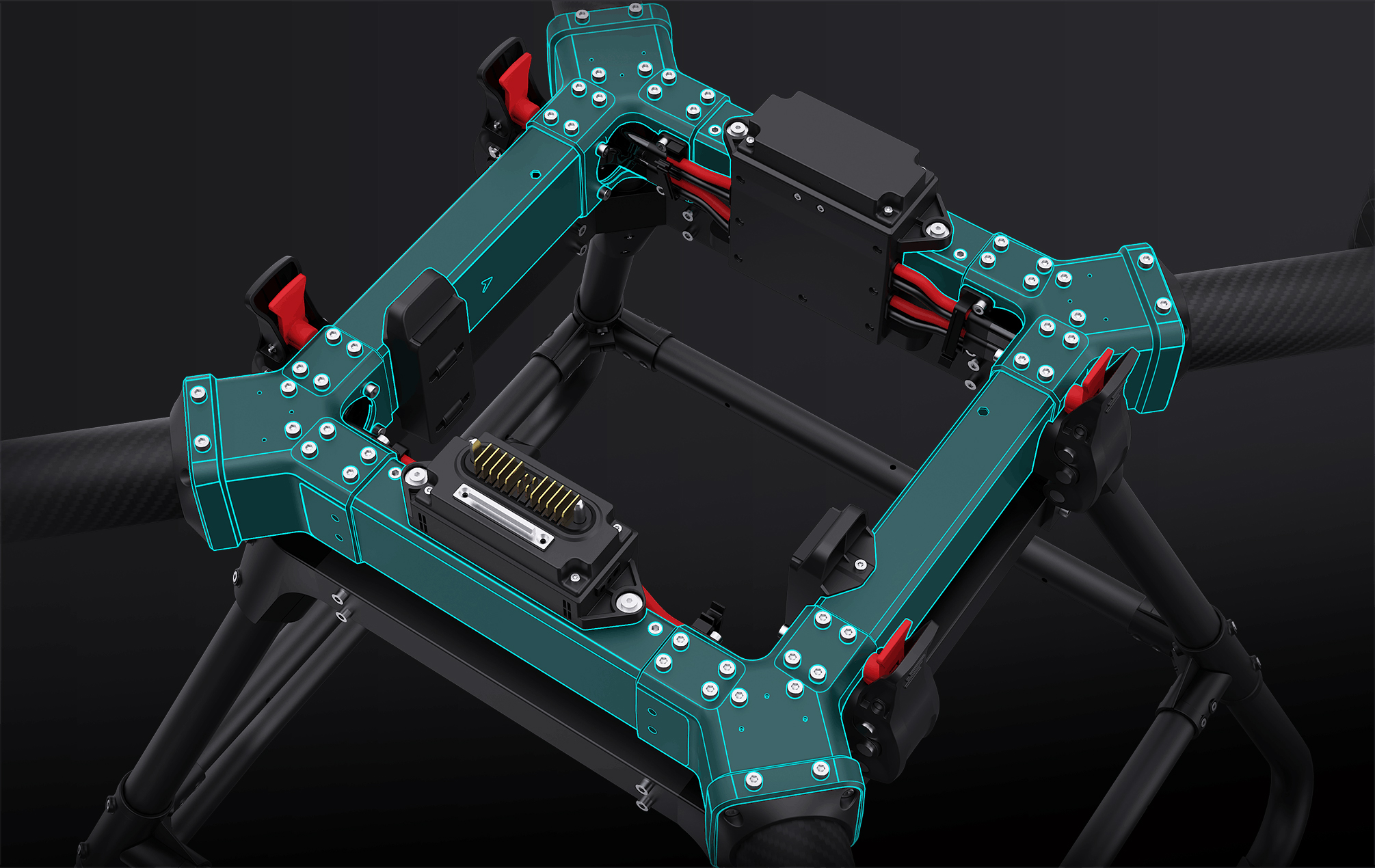 AG80 Agricultural Drone Metal truss frame