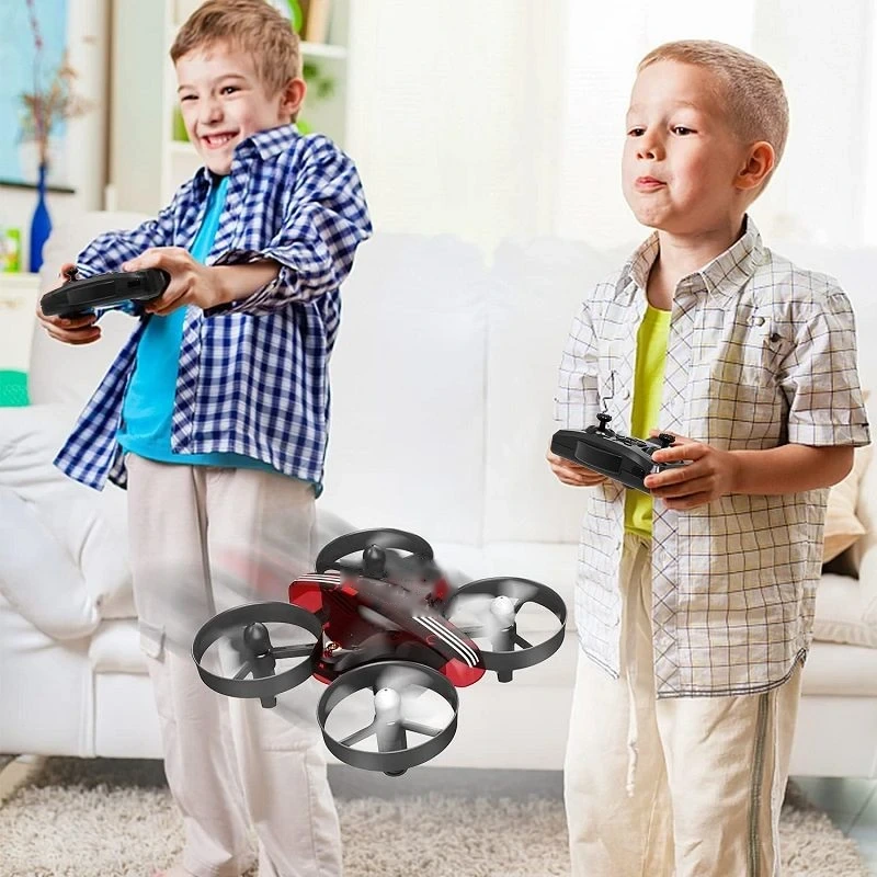 ALFI G65A Kids flying the ALFI G65A mini drone indoors